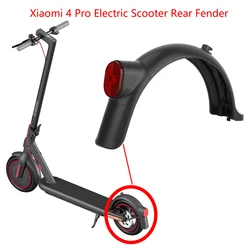 Rear Fender for Xiaomi 4 Pro Electric Scooter Front Mudguard Tire Splash Proof Guard Wheel Lamp Waterproof Tyre Fender Taillight