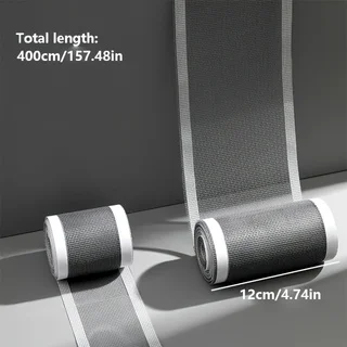 1 Roll 5m/196.85in Screen Repair Tape Plastic Patch for Windows and Doors - Mosquito Net Repair, Floor drain with insect proof
