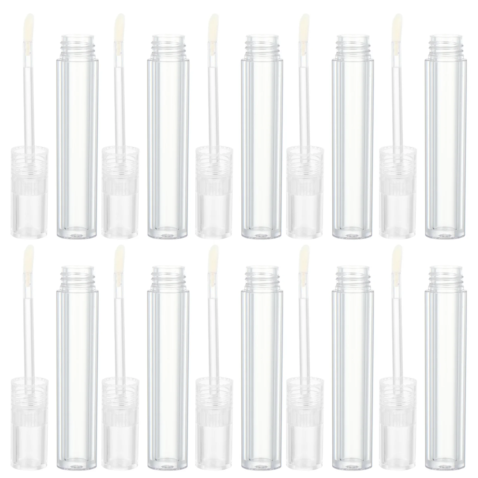 10 個のリップグロスチューブ透明プラスチック詰め替えボトル 5 ミリリットル空の容器使用リップオイル染料液体 DIY