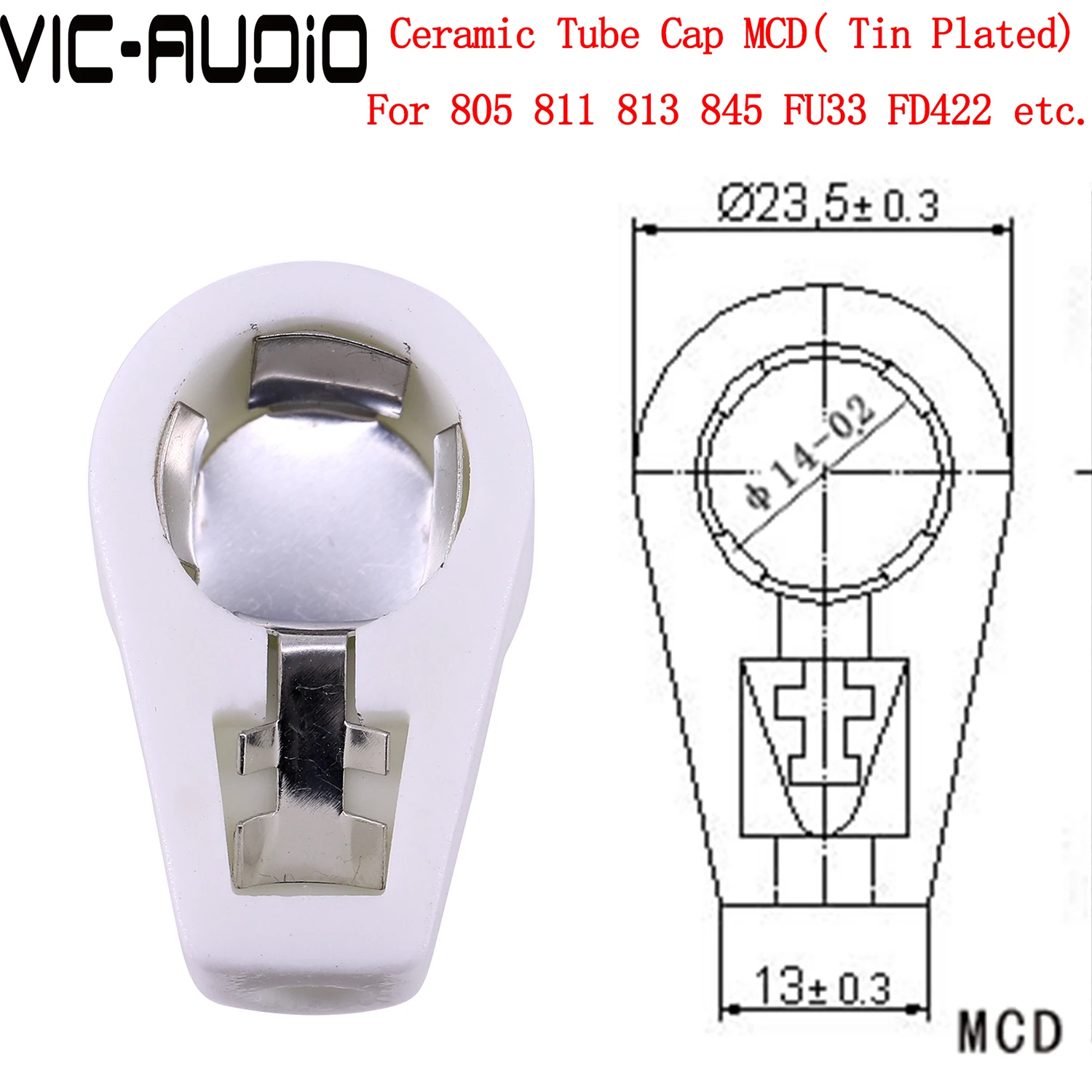 ANODE tampão cerâmico do tubo do vácuo, 811, 845, 805, 813, FD422, FU33, HIFI, áudio, 5 PCes