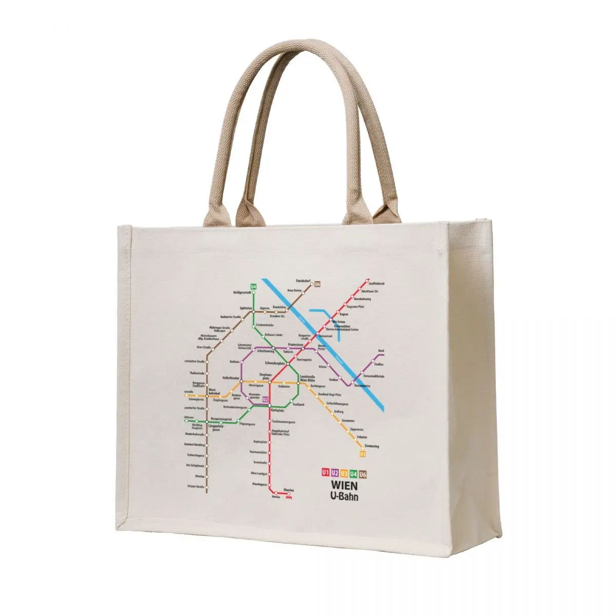 

WIEN U-Bahn Map Tote Bag tote bag men's reusable shopping bags shopper bags for women bags luxury women