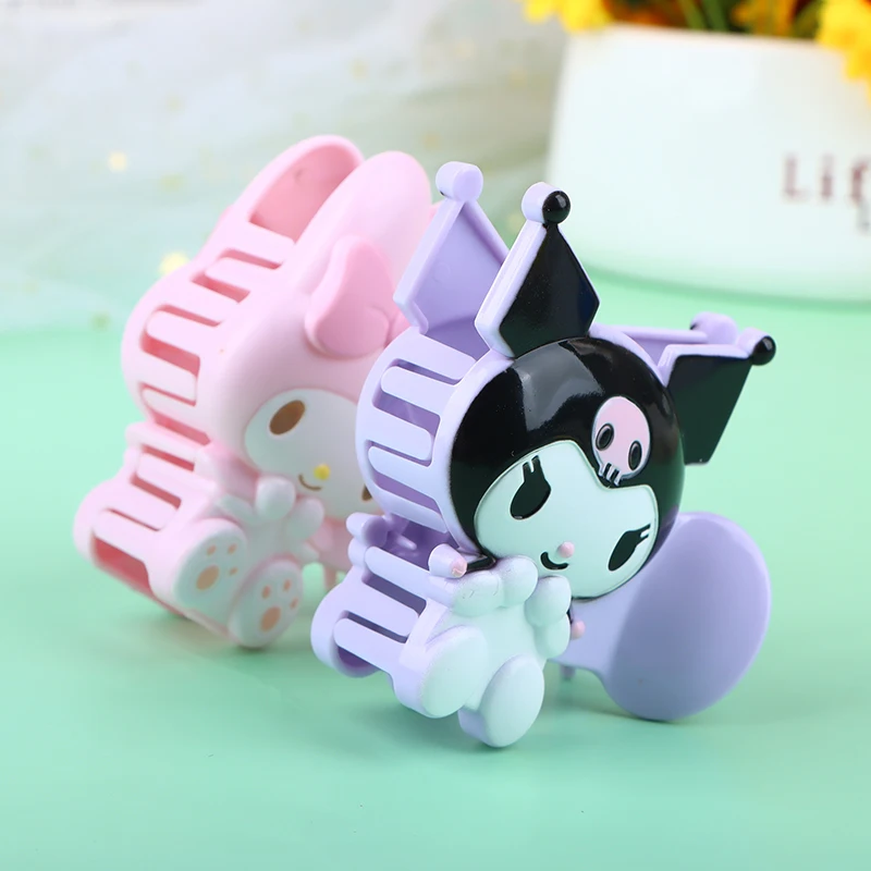 مشبك مخلب Kawaii الكرتون Kuromi للفتيات ، لحن بلدي ، أغطية الرأس الجميلة ، اكسسوارات الشعر ، الهدايا لطيف