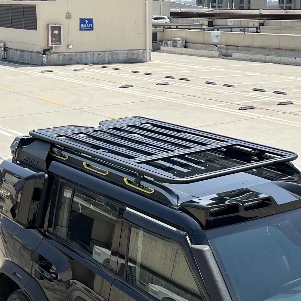

High Quality 220 LB Capacity Roof Basket Universal Steel Roof-Mounted Cargo Carrier Sleek SLEEK Roof Rack for Luggage Carrying