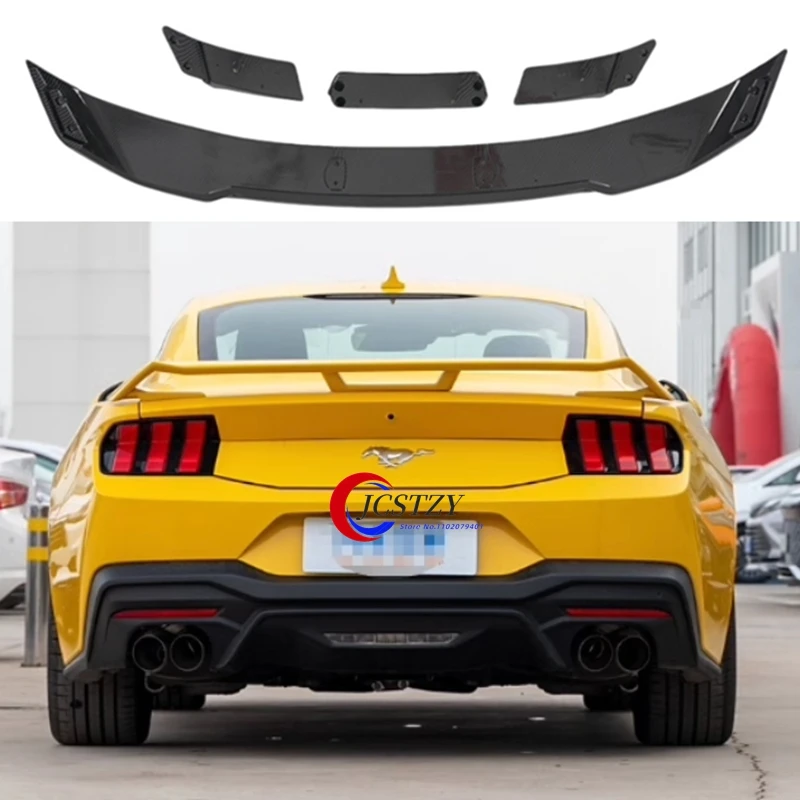 

Rear Trunk Spoiler Boot Lip Wing For Ford Mustang Coupe 2024 2025 Rear Spoiler ABS Glossy Black
