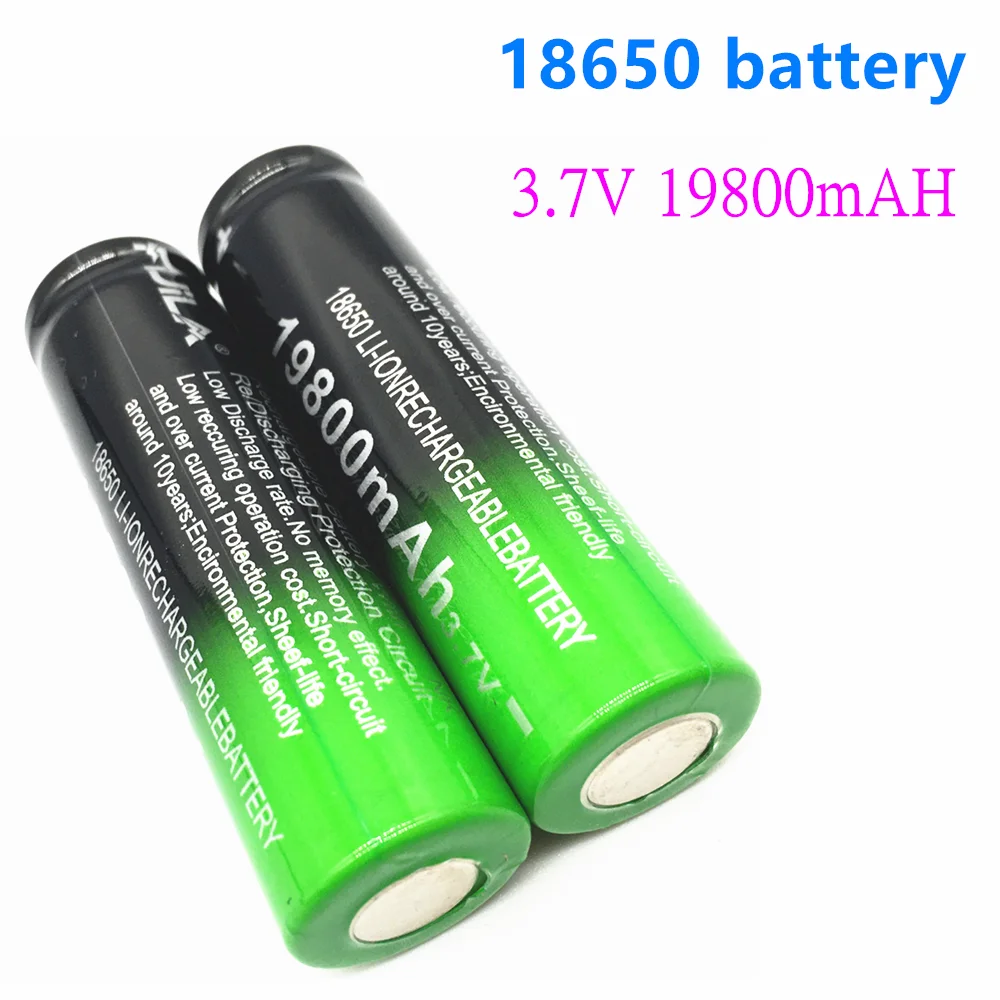 

18650 Li-Ion Battery 19800mah Rechargeable Battery 3.7V for LED Flashlight Flashlight or Various Electronic Devices Battery