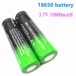 Batería recargable de iones de litio, Pila de 18650 mah, 19800 V, para linterna LED o varios dispositivos electrónicos, 3,7