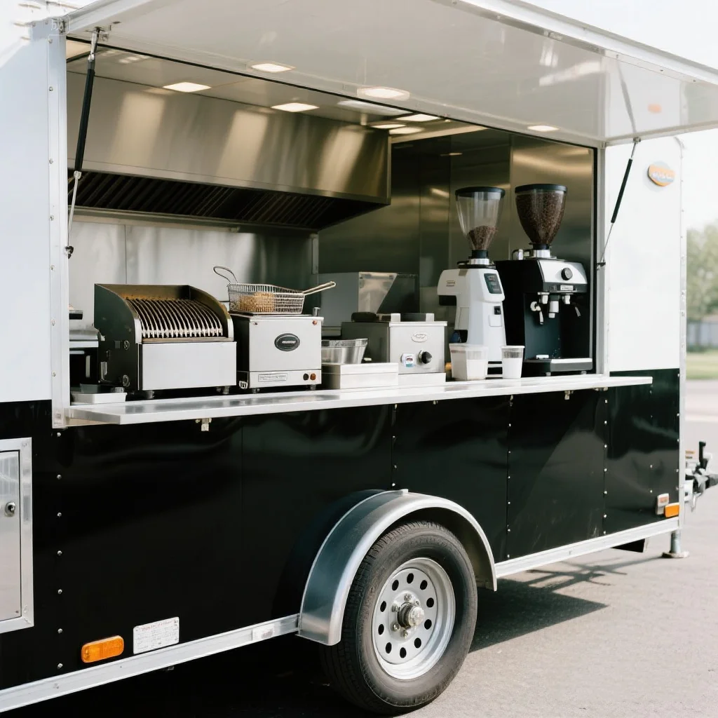 

Custom Food Truck BBQ Trucks Mobile Dining Car Hot Dog Food Cart Burger Trailer Coffee Van Food Trailer With car accessories