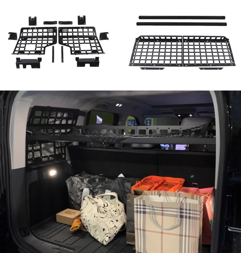 For BYD FangChengBao Leopard 5 2023-2025 Car Rear Trunk Molle Storage Panel Organizer Car Accessories