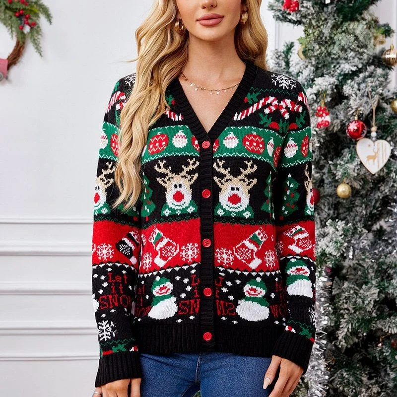 

Cisas Couple Sweater Ugly Cisas Commute Sle Long Sve Cardigan Polyester Blend Comfortable Fit Cisas Theme