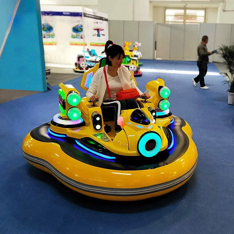 Children's Electric UFO Inflatable Bumper Car Funny Dodgem Amusement Park Ride for Kids Indoor/Outdoor Battery Operated