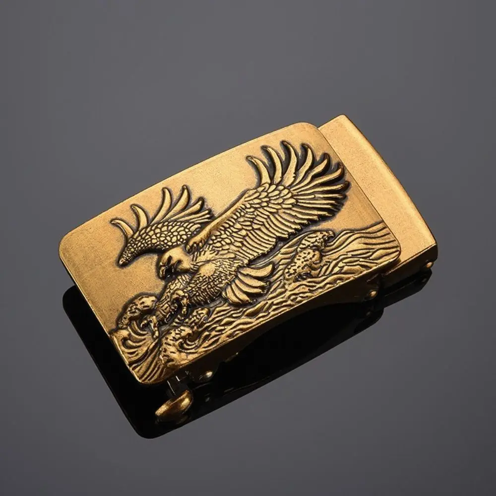 Подарочная пряжка для замены ремня в стиле ретро, металлическая пряжка для ремня с резьбой, мужские аксессуары