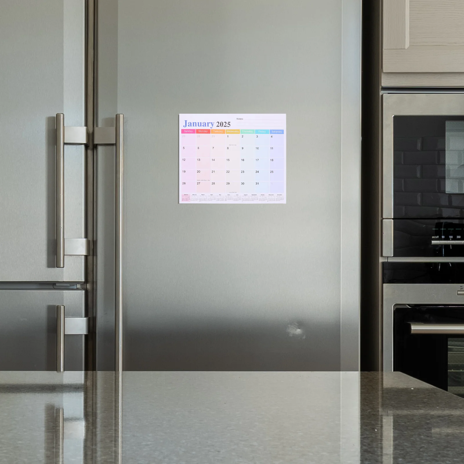 Paper Calendar for Fridge Refrigerator Planner Magnet Kitchen Calendars Monthly