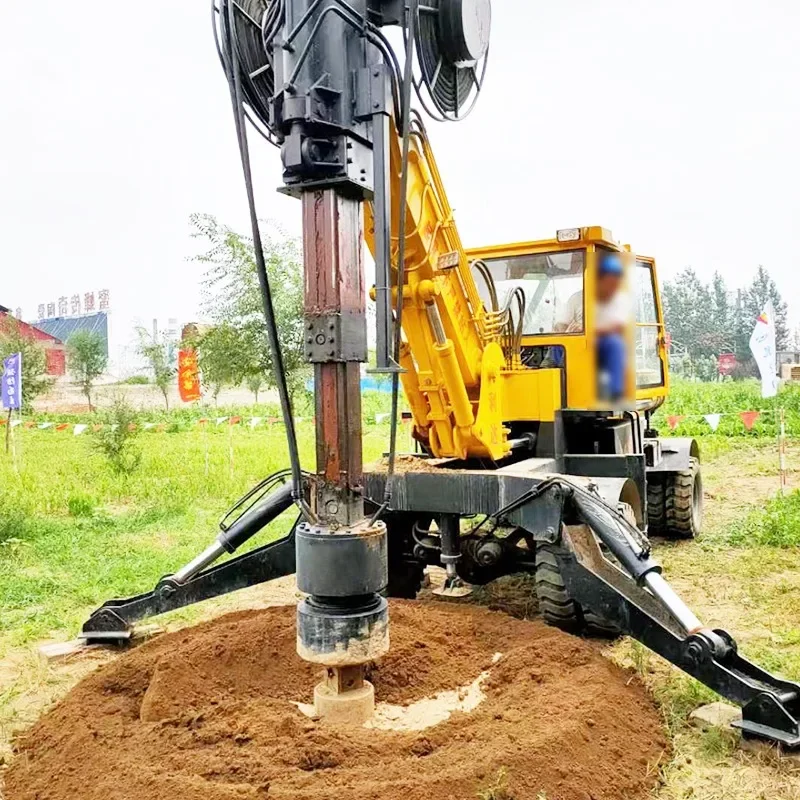 Bore Pile Drilling Foundation Rotary Drilling Rig Construction Mine Pilling Rig 20m Rotary Drilling Rigs Bore Hole Pile Driver