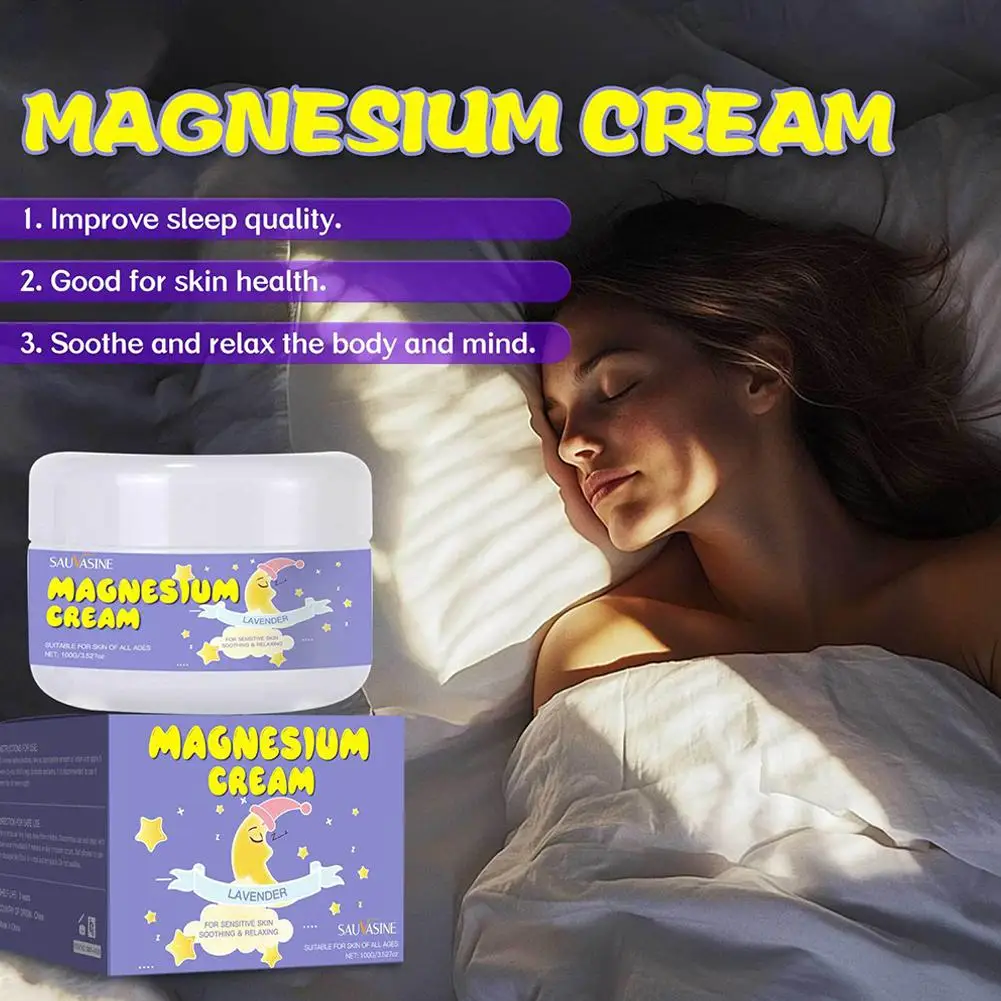 New Magnesium Sleep, Body Butter Magnesium Body Butter, Deep Magnesium, Vegan Anxiety, Relieves Promotes Nighttime Sleep, Z7K2