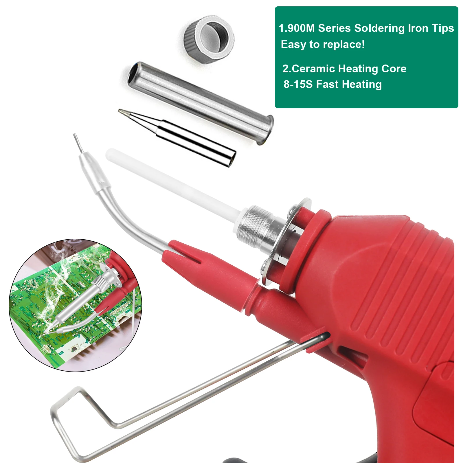 Toolour 80W Digital Soldering Gun Kit with Adjustable Temp 180-520°C Auto Send Tin Soldering Iron for Electronic Welding Repair