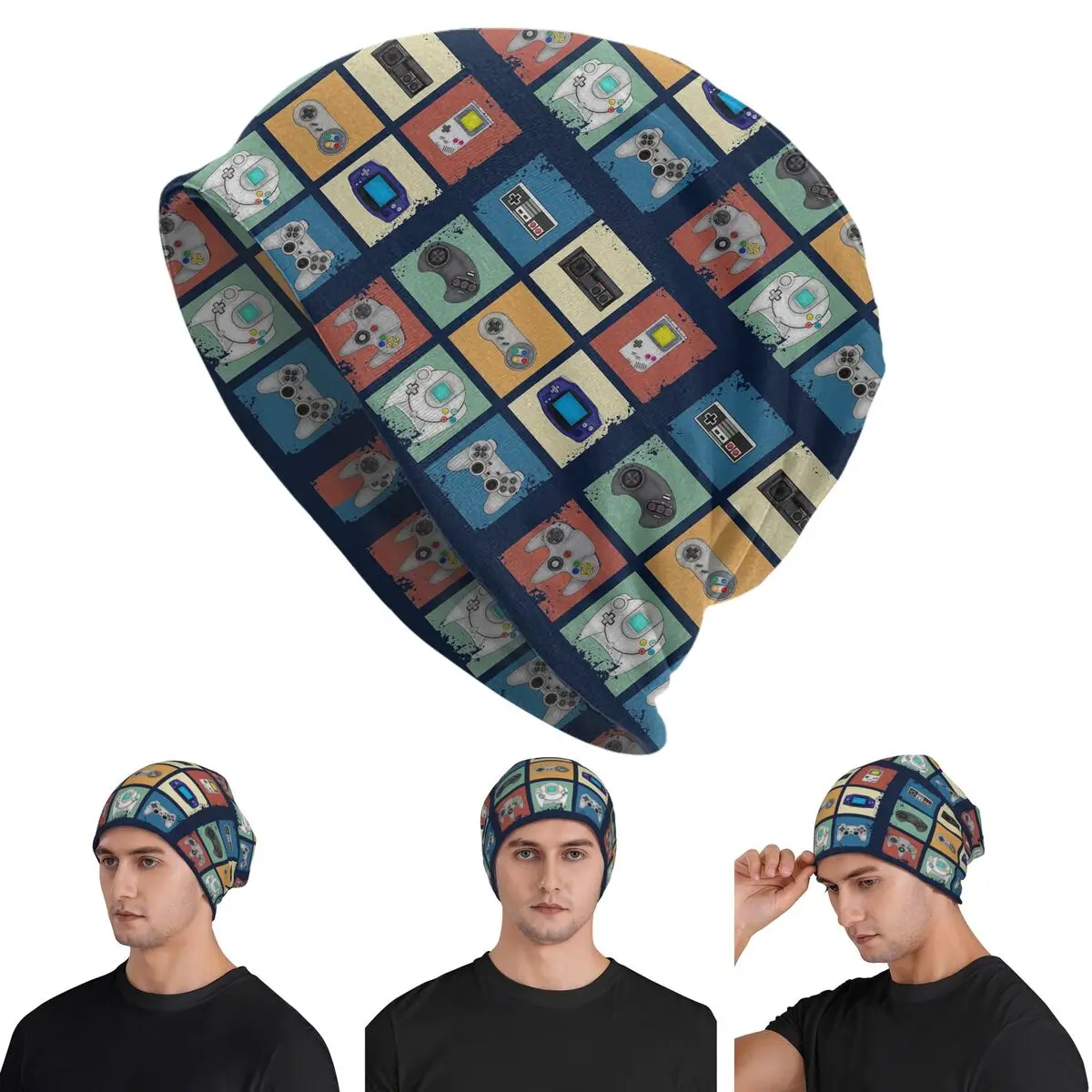 Gaming Generations Warm Knitted Cap Fashion Bonnet Hat Autumn Winter Outdoor Beanies Hats for Unisex Adult