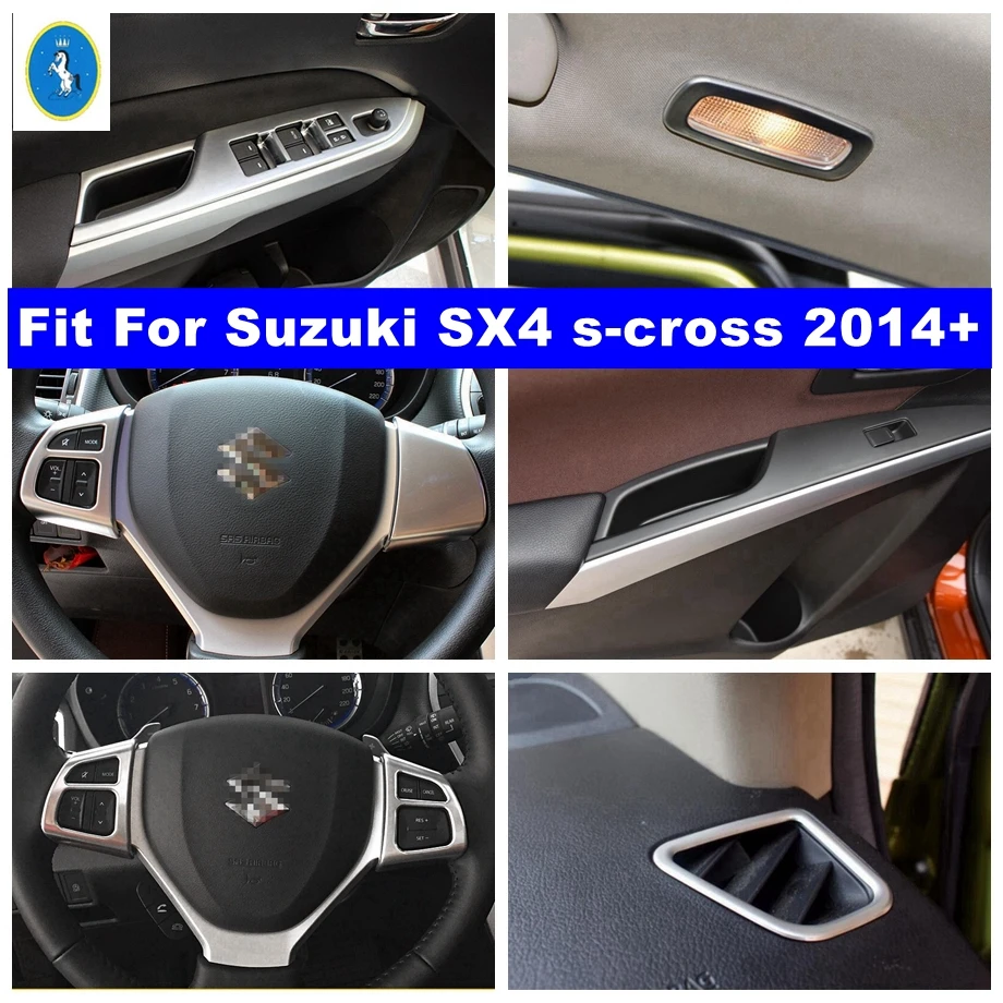 Air AC Outlet / Read Lights / Steering Wheel / Lift Button Cover Trim For Suzuki SX4 s-cross 2014 - 2022 Interior Accessories