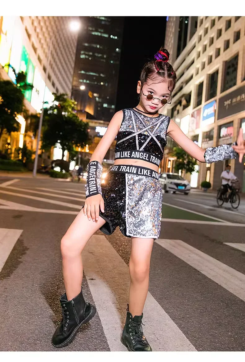 

New Jazz Hip hop Girls Singer Dancer Stage Wear hot Costume