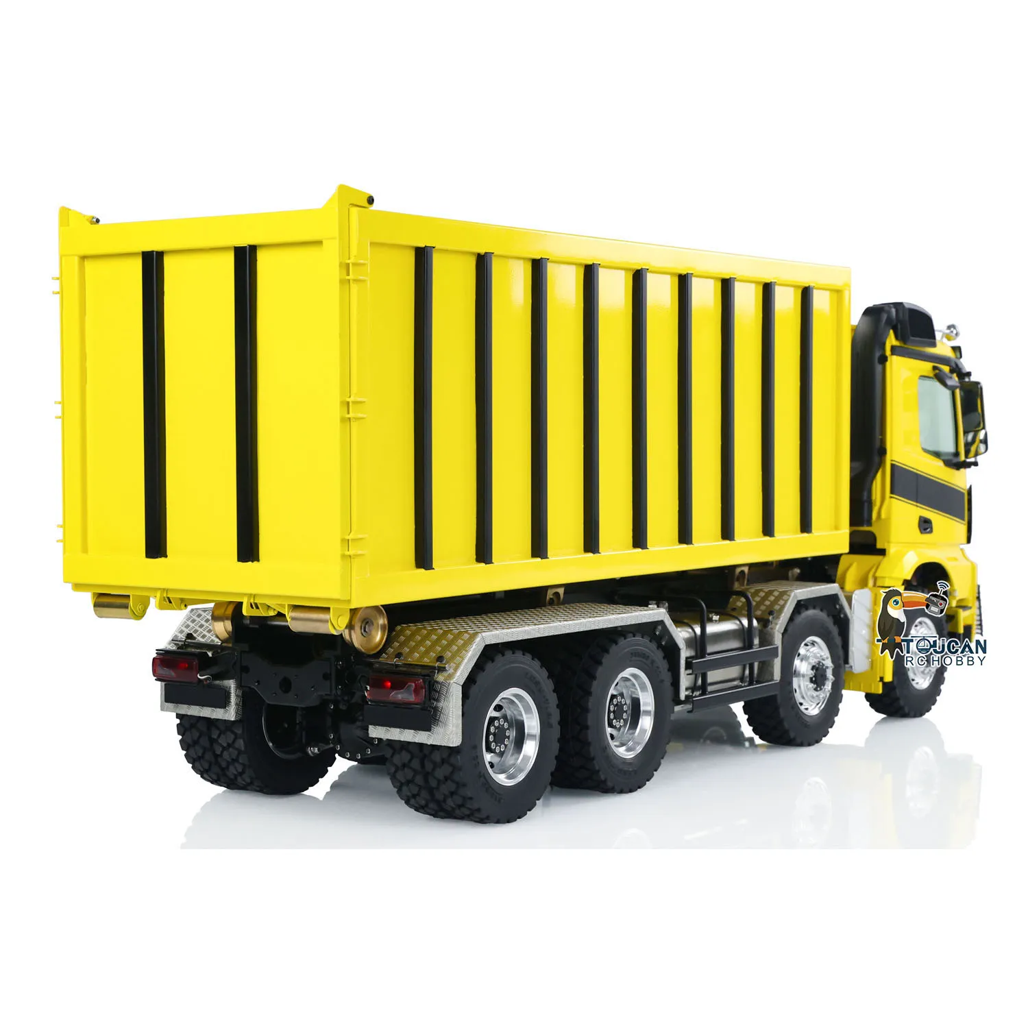 8x8 LESU 3363 1/14 Hydraulic RC Dumper Truck Metal Roll On/Off Tipper Waste Bin Car RTR I6S Light Sound System RC Toys Model