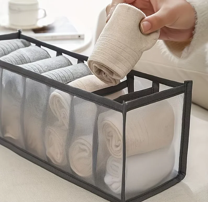 Unterwäsche-Aufbewahrungskorb BH-Slip-Socken Haushaltsschublade Aufbewahrungsbox Kleiderschrank Kleidung Hosen Fächer Organizer – Detail 3