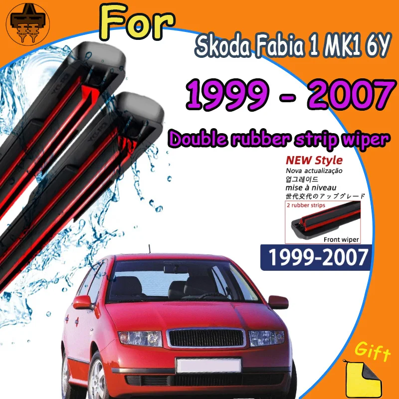 

Front Windshield Wiper Blades 2pcs Windscreen Window Accessories For Skoda Fabia 1 MK1 6Y 1999 - 2007