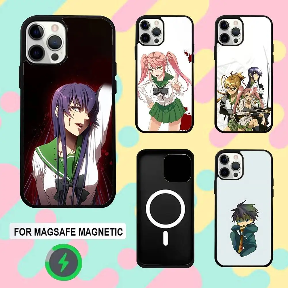 

Highschool of the Dead Anime Phone Case For iPhone 16e,16,15,14,13,12,11,Plus,Pro,Max,Mini Magsafe Magnetic Wireless Charging
