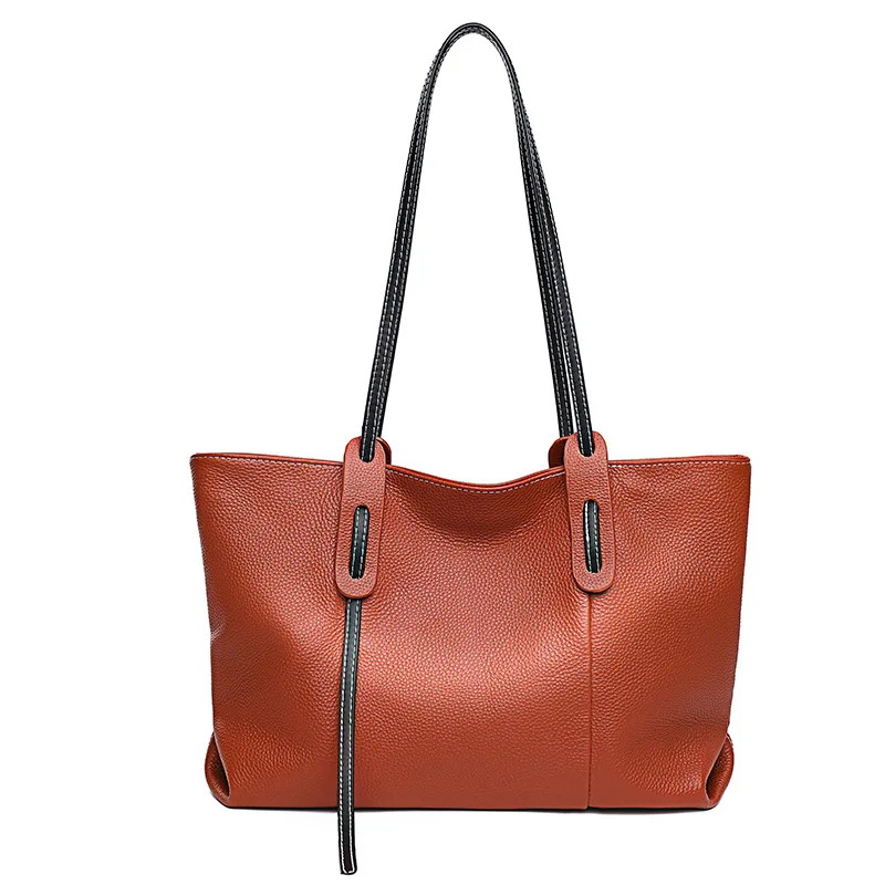 Sac à bandoulière en cuir véritable pour femme, sacs à main de grande capacité, messager de luxe à proximité, haute qualité, lancé unique, Y2k