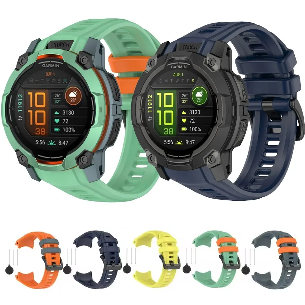 �y�Z�[�����z�V���R���X�g���b�v Garmin Instinct 3 Amoled 50mm 45mm �p ���K�ŒʋC���̂���o���h Garmin Instinct 3 Solar 45mm 50mm �u���X���b�g�p