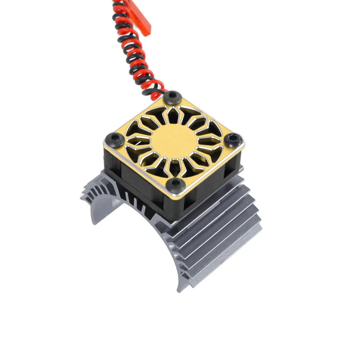 RC Motor Fan Cooling Fan Heatsink 36mm for RC Car 1/8 1/10 1/12 Scale 380 540 550 3650 3660 3674 Brushless Motor Gold