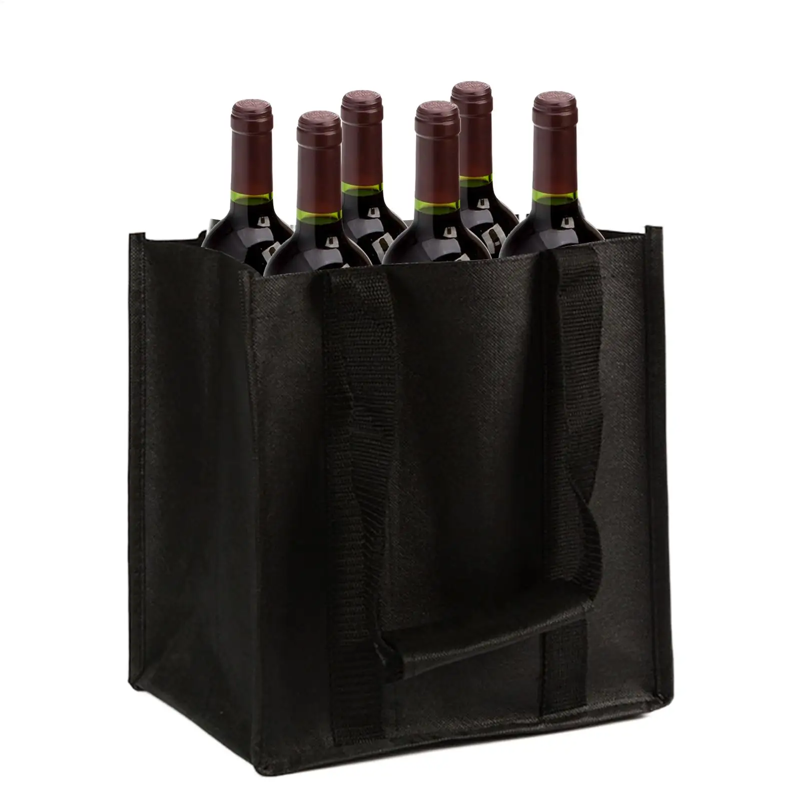 6 Bottle Wine Carrier Tote Wine Bags For Travel Reusable Wine Bottle Carrier Tote Wine Bottle Holder Red Wine Companion