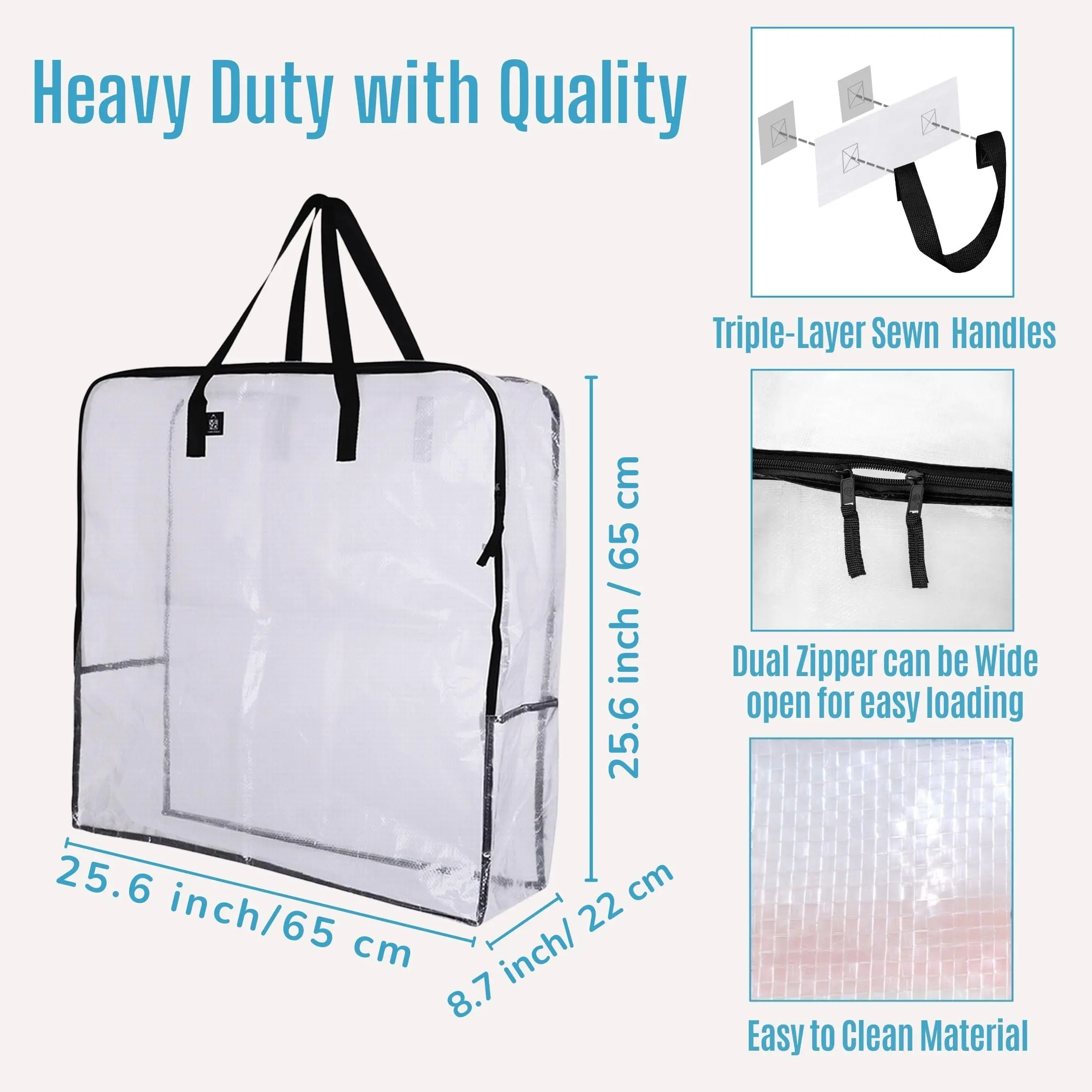 Wreath Storage Bag, Christmas Decoration Garland Container, 30 Inch Clear Door Wreath Organizers, Moving Boxes, Packing Supplies