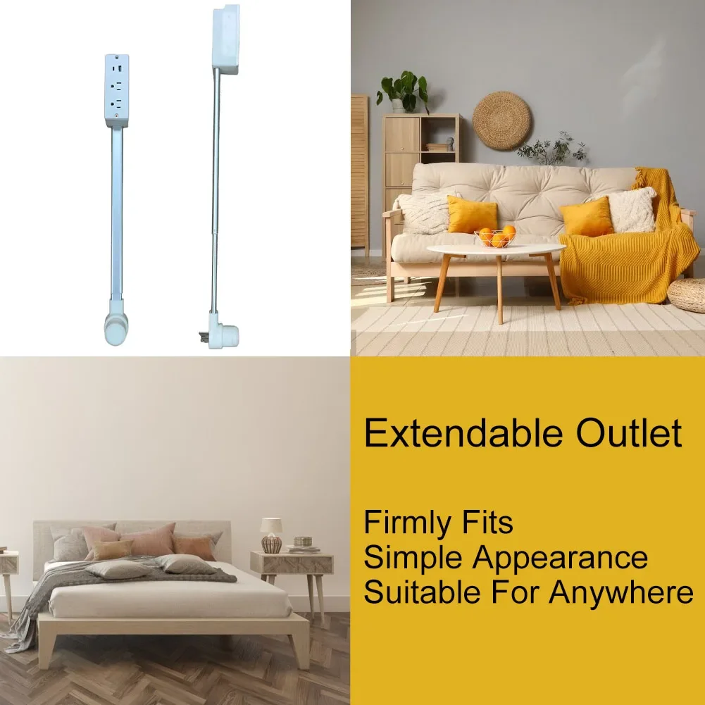 

Розетка, расширитель прикроватной тумбочки с USB-портом для зарядки, многофункциональный удлинитель розетки, экономия места для домашнего офиса