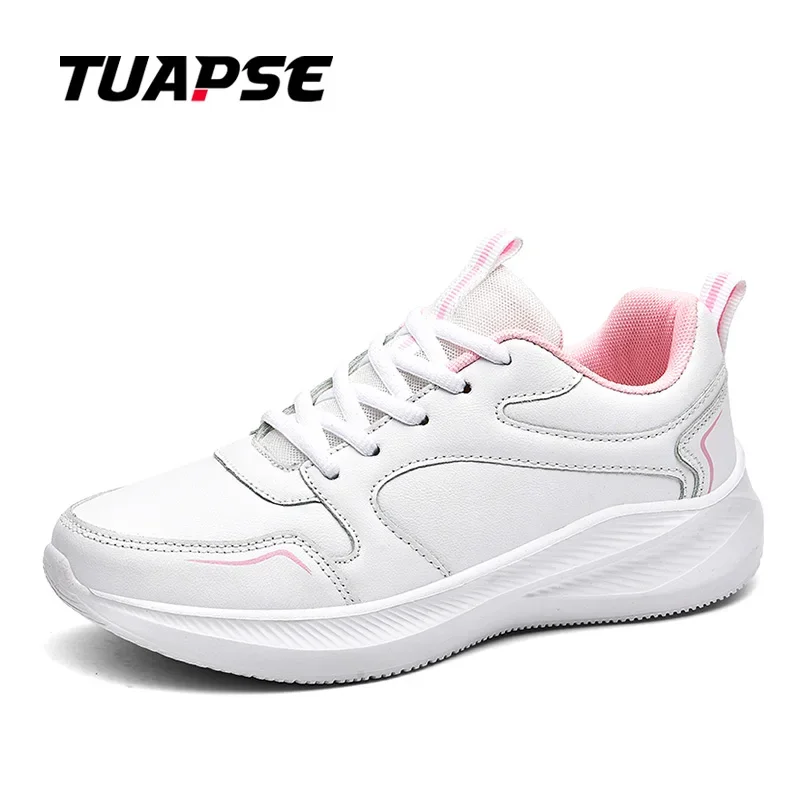 

TUAPSE New Popular Style Women Running Shoes Synthetic Leather Spring Lace Up Athletic Female Shoes Outdoor Lady Jogging Shoes