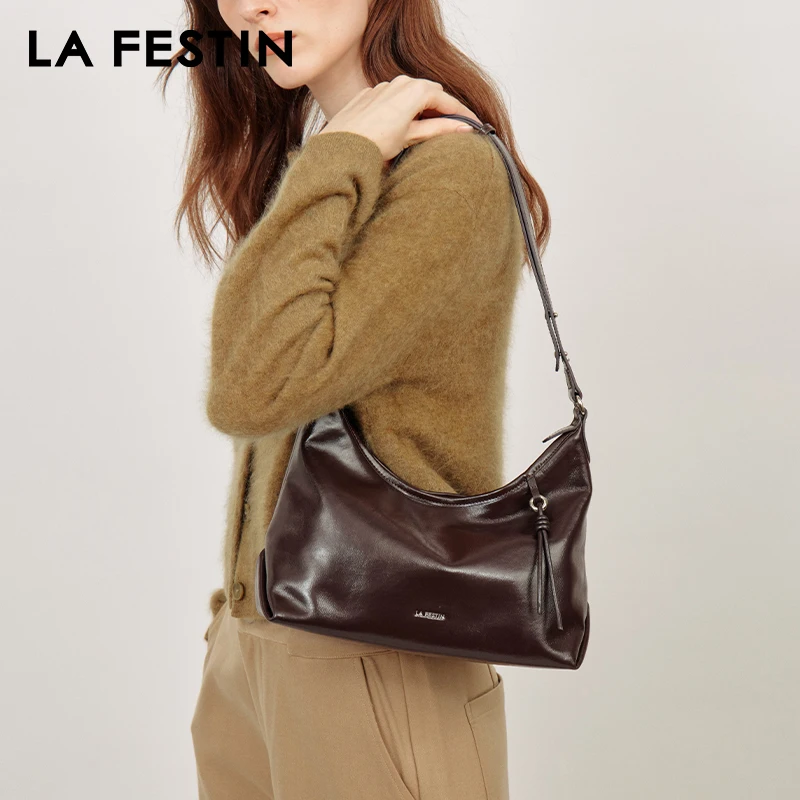 LA FESTIN Original Brand Designer Bag Shoulder Crossbody Bag Fashion Women Bag Retro Female Bag High Quality Bag Leather Bag