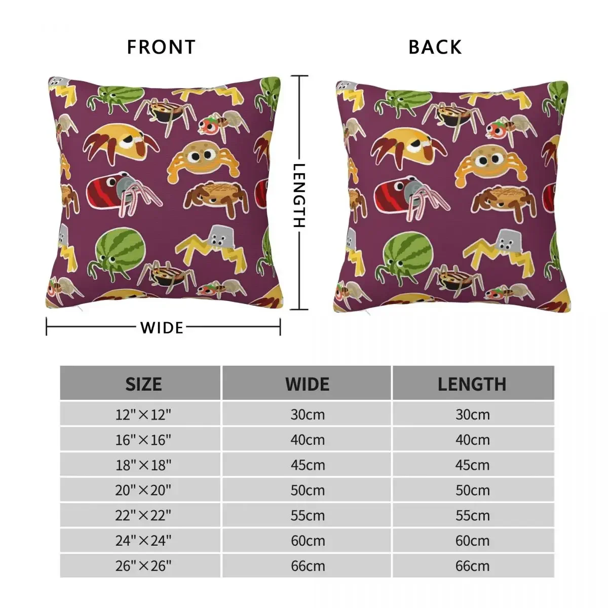 Bugsnax Bug Pack Fan Art Kinda Bug Square Pillowcase Pillow Cover Polyester Decor Comfort Throw Pillow for Home Living Room