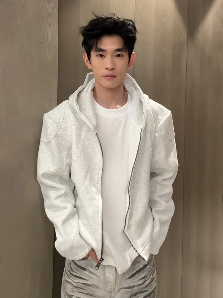 

Мужская толстовка на молнии American Sle Heavyweight, приталенная, для мотоциклистов, повседневная, износостойкая, не мнется