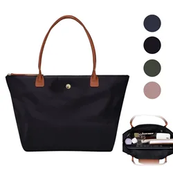 New French Style Shoulder Bag Large Capacity Tote Bag Single Shoulder Handbag Soft Leather Bag Women Shoulder Bag