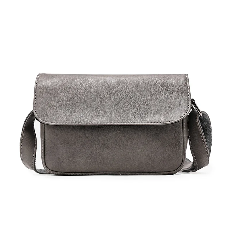 Men's Horizontal Retro Crossbody Shoulder Bag, Fashion Casual Minimalist Lightweight Small Square Bag