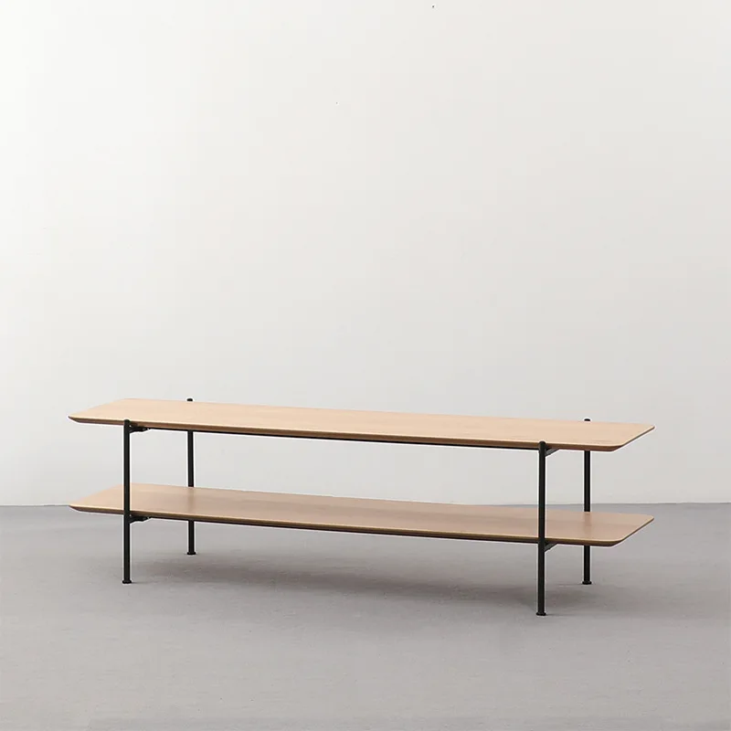 Modern simple bookshelf, small apartment TV cabinet, shelf