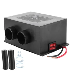 12V Car Heater 12V 600W Car Heater 2 Hole Portable Winter Fast Heating Warmer Frost Removing Noiseless Universal Car Defroster