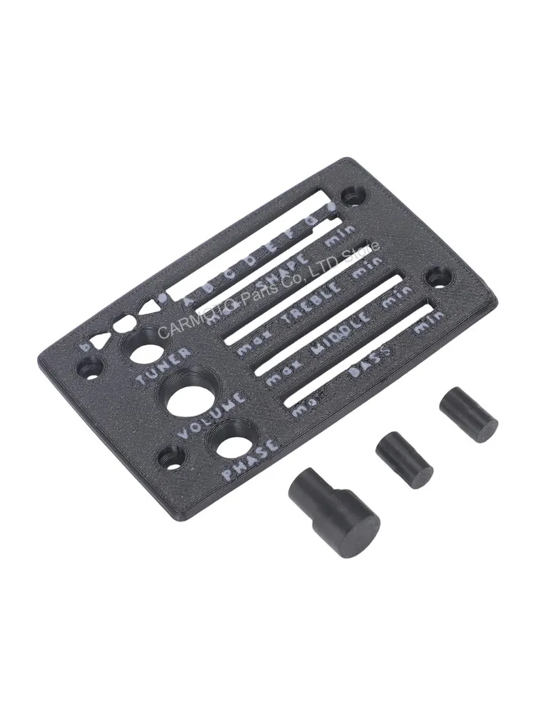 Für Ibanez Fishman SST Preamp 5APP01F Ersatz-Frontplatte mit Knopf, 3D-Druck