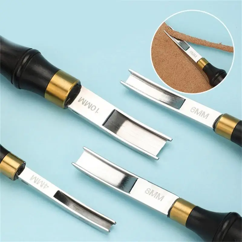 Bordeo cuero Skiving Biseler Bording cuero Herramienta skiver Herramienta cuero Herramienta madera Manejo