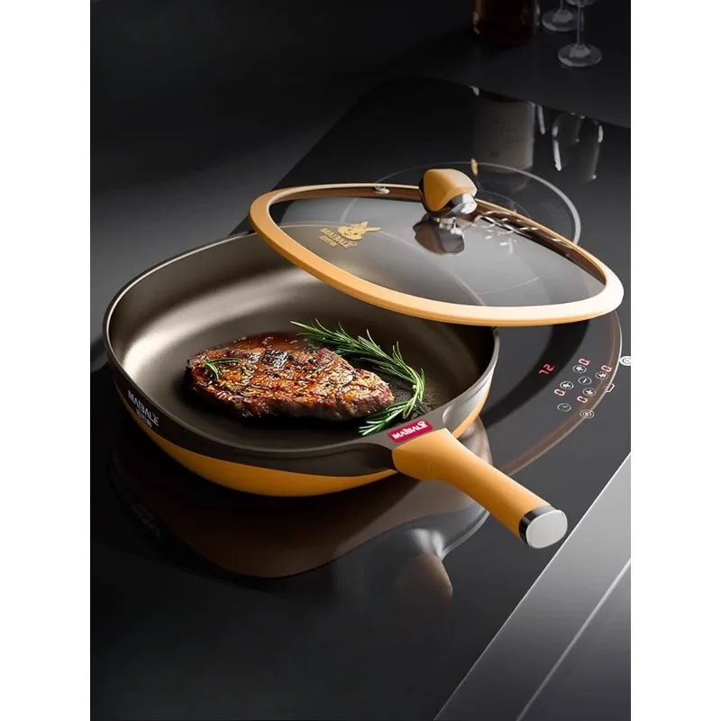 

Mai flat bottom frying pan non-stick cooking expert gas stove induction cooker 28CM
