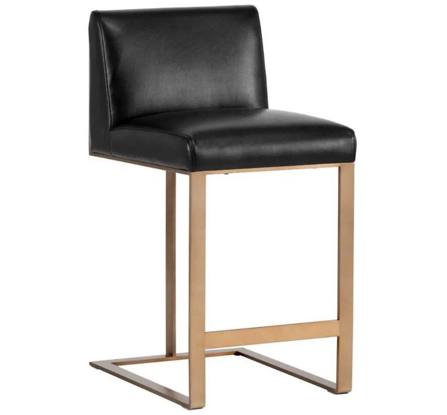 *Modern American Style Dining Room Furniture Stainless Steel bar Chair Antique Brass Side Counter Height Stool