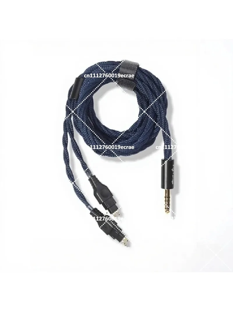 HD800 3.5mm Headphone Upgrade Cable 24AWG 6N Single Crystal Copper Large Ear
