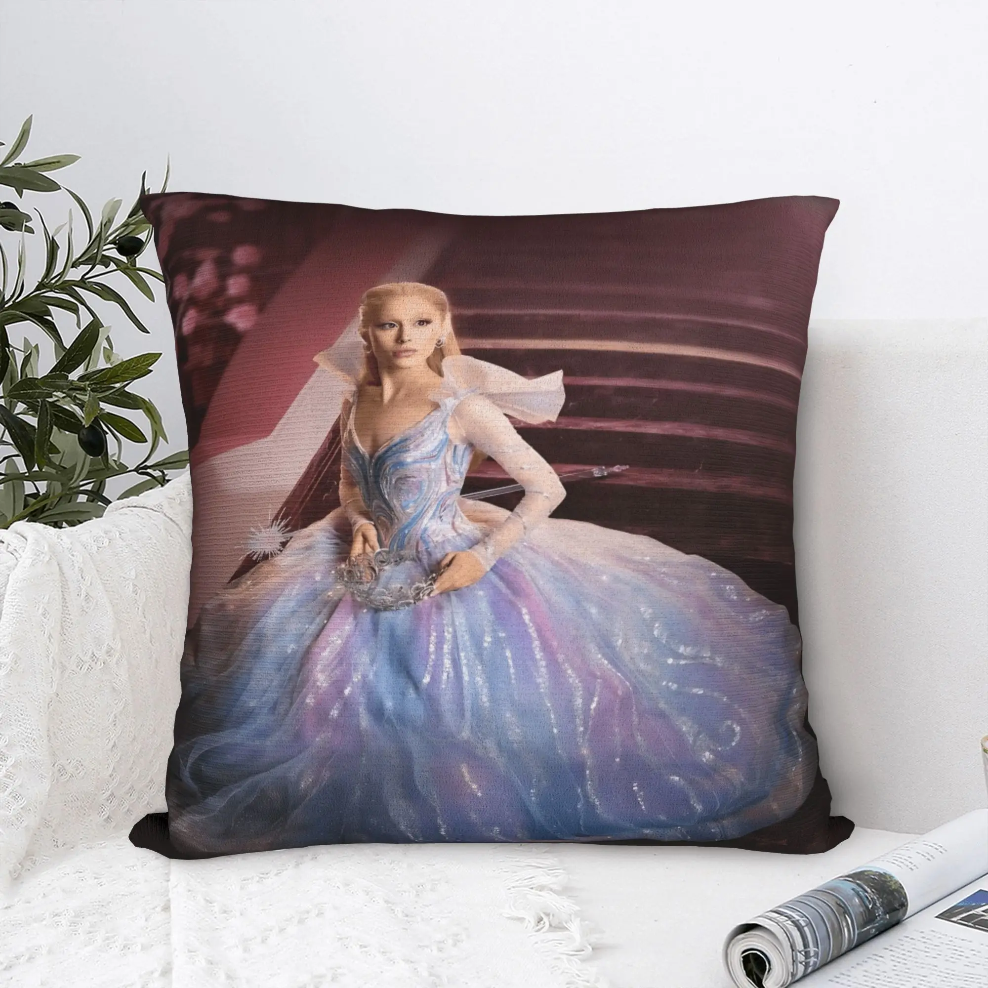 W-Wicked 2 Musical Movie Glinda Elphaba Pillow Cover  Comfy Cushion Cover Morden Pillow Case For Sofa Couch Bed Living Room