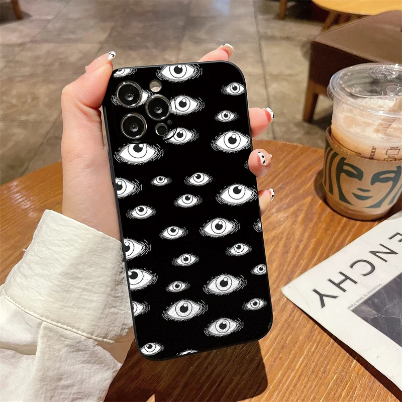 Redmi Note 12 Pro 4G Case For Xiaomi Redmi Note 12s 13 4G 11 11s 10s 10 12c 13c Pro Plus 5G Vintage Evil Eyes Soft Cover