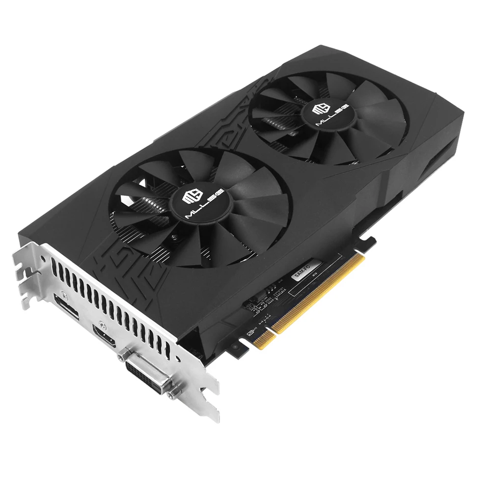 Mllse amd rx 580 8gb placa de vídeo 2048sp placa gráfica para jogos gddr5 256bit pci express 3.0 × 16 8pin radeon gpu placa de vídeo pc