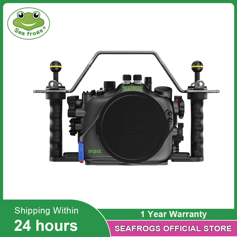 

Seafrogs SF13003 Professional 100M Waterproof Camera Housing Aluminum Alloy Camera Case Body For Nikon Z6III Diving Case Body
