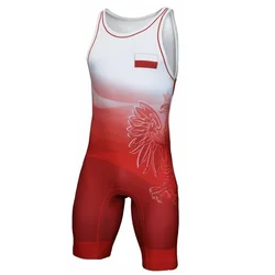 Roupa de Collant sem mangas para jovens e adultos, Bodysuit Wrestling, Roupas Triathlon PowerLifting, Natação e Corrida, Ginásio, Singlet